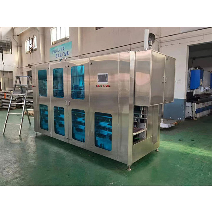 Makinë automatike për paketimin e lëngut automatik të detergjentit të lëngshëm të filmit plastik për shpërndarjen e ujit